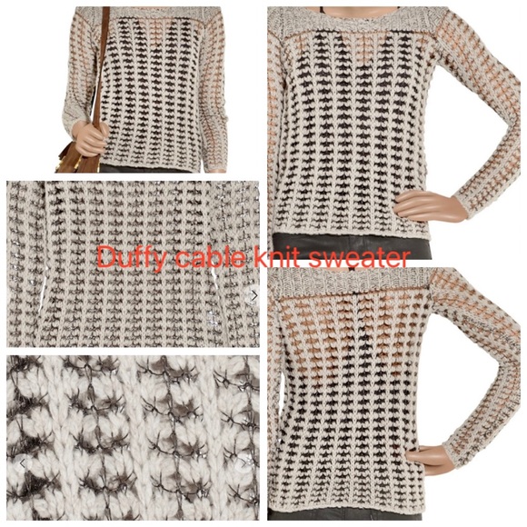 Smoking deal on a cashmere, Duffy, cable knit sweater. Perfect for any season. - Picture 7 of 7